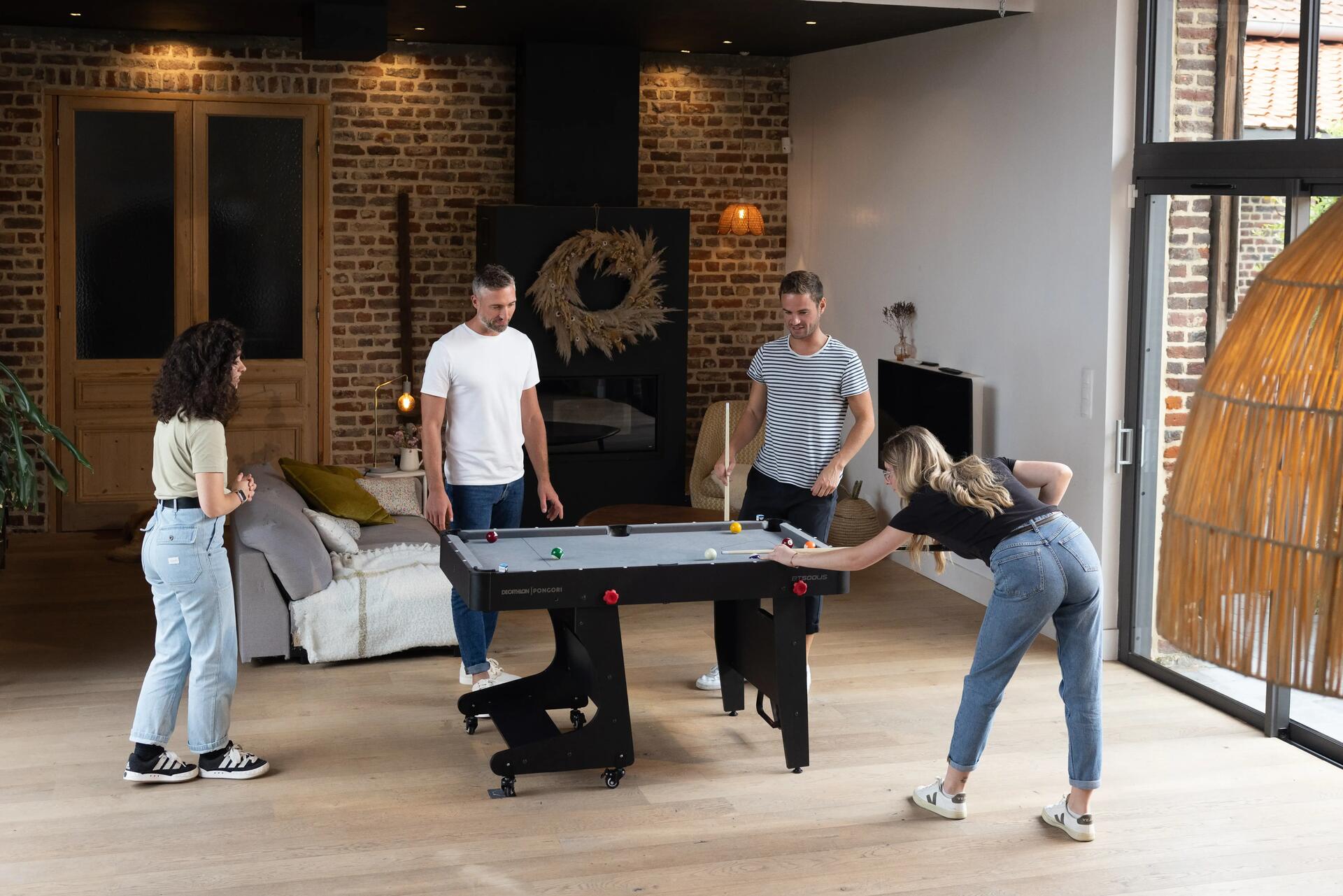 éclairage table billard