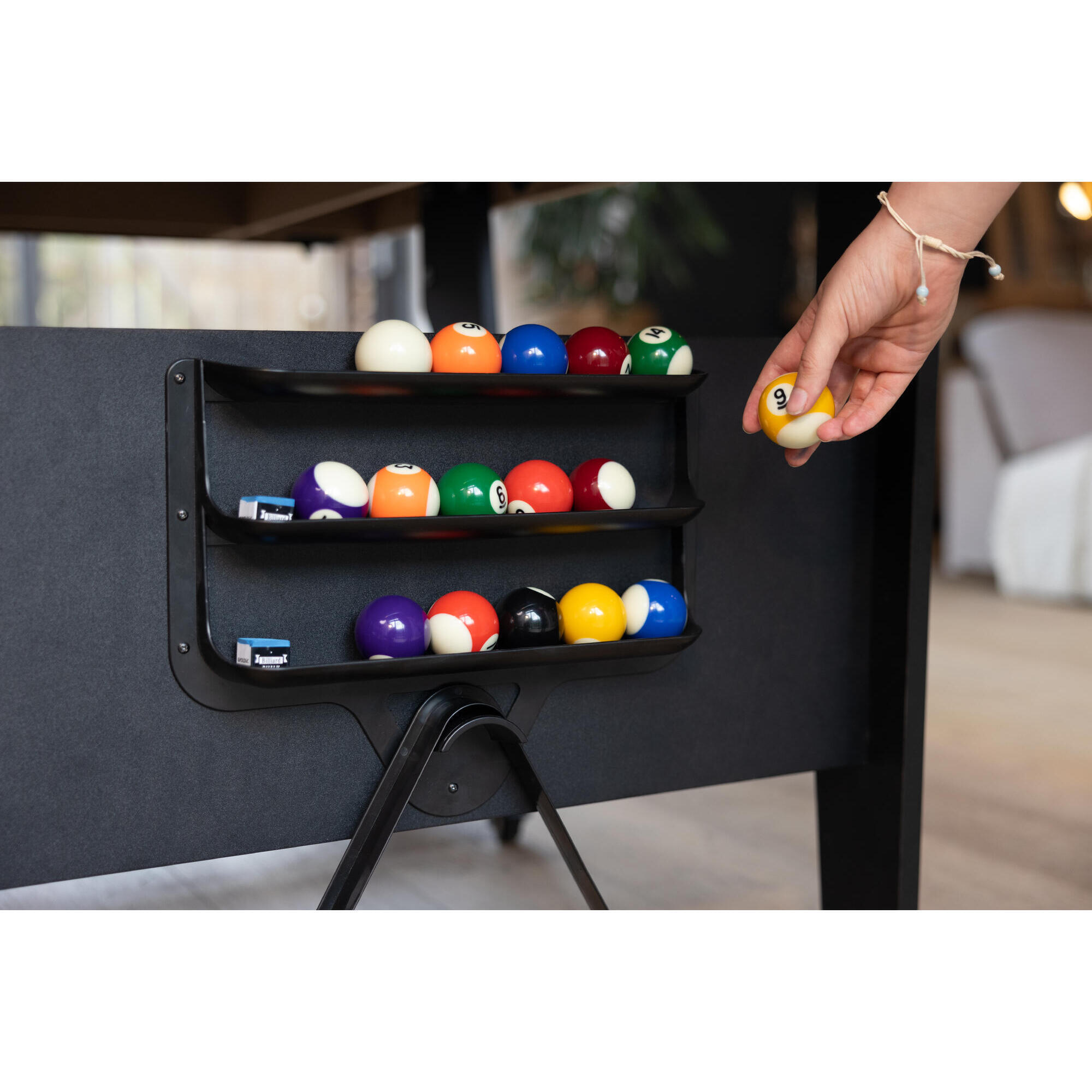 Folding Pool Table BT 500 Grey Pongori Decathlon