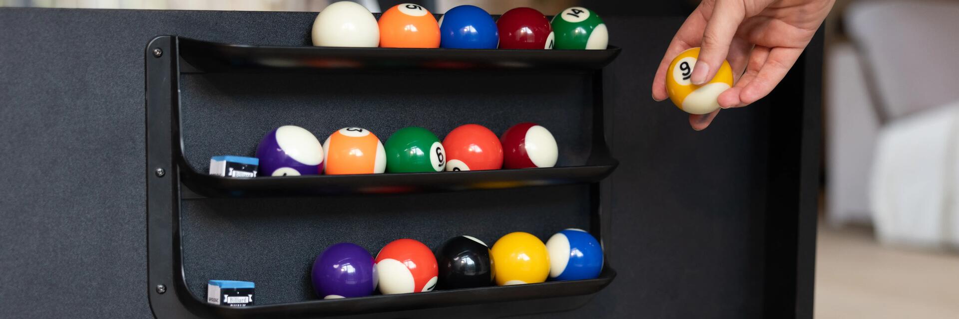 placer boules billard triangle