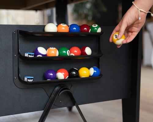 placer boules billard triangle