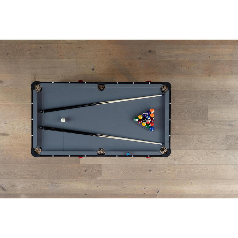 Katlanabilir Amerikan Bilardo Masası - Gri - BT500 US