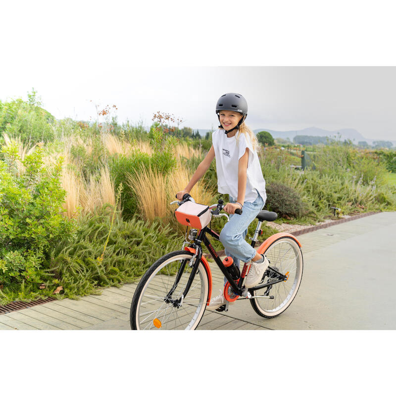 BOLSA DE GUIADOR DE BICICLETA DE CRIANÇA ROSA CORAL