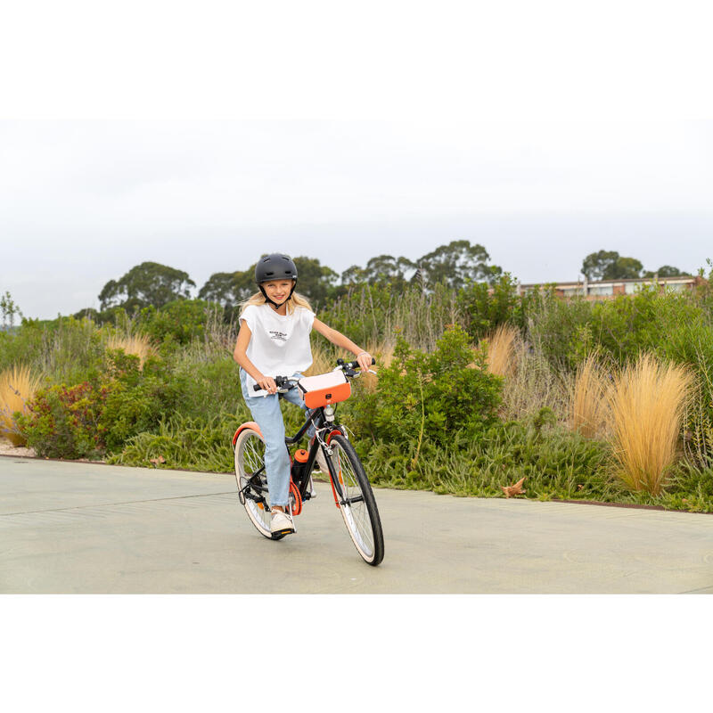 SACOCHE DE CINTRE VÉLO ENFANT ROSE CORAIL