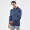 Mens Sweatshirt With Hood 500 Essentials For Gym-Slate Blue