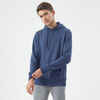 Men's Fitness Hoodie 500 Essentials - Slate Blue