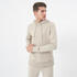 Men Gym Hoodie Sweatshirt 500 Essentials – Soft, Stretchable, Warm – Beige