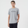 Men's Gym Cotton Blend T-Shirt 500 Printed - Grey