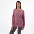 Women's Gym Cotton Blend Long Sleeve T-shirt Regular fit 500-Purple