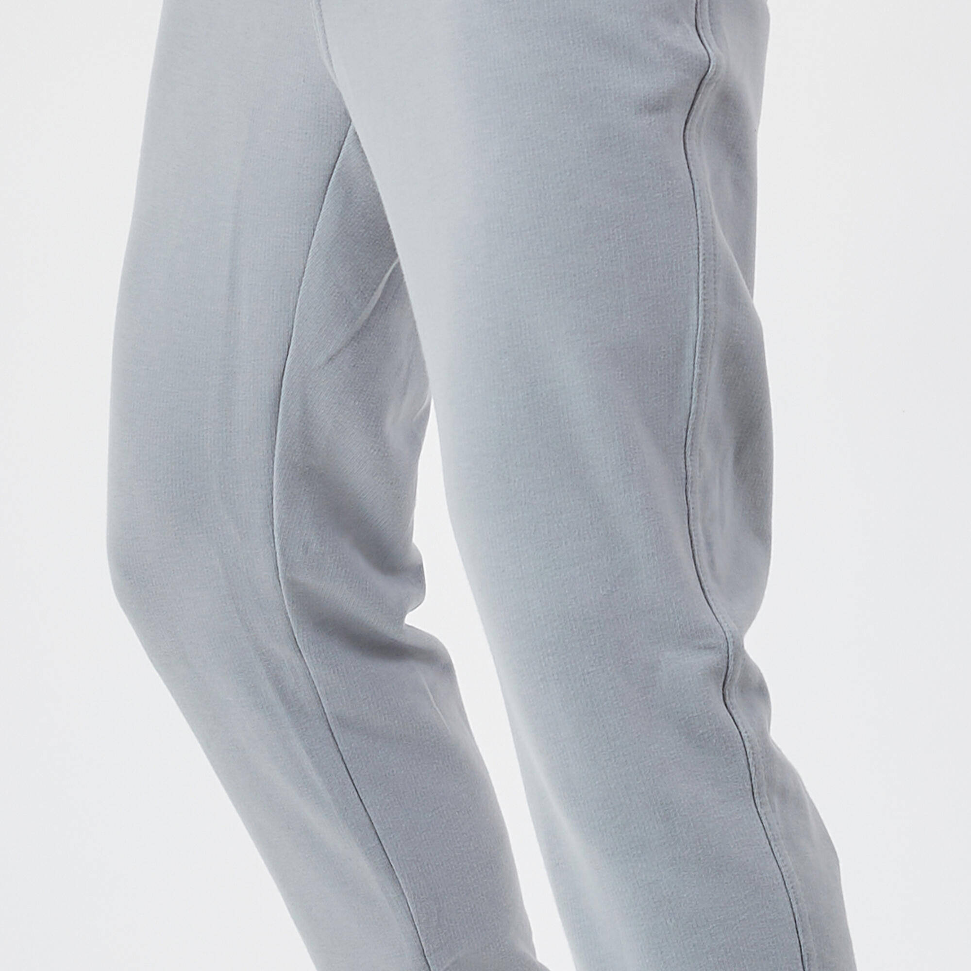 Men's Trackpant Jogger Slim Fit 500 For Gym- Steel Grey -  5