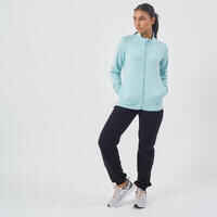 100 Women's Pilates & Gentle Gym Jacket - Light Blue