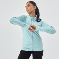 Veste 100 Pilates Gym douce femme bleu clair