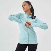 100 Women's Pilates & Gentle Gym Jacket - Light Blue