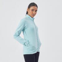 Veste 100 Pilates Gym douce femme bleu clair