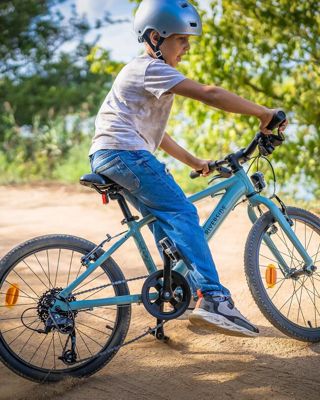 Bicicleta de trekking criança Riverside 900 20 polegadas 6-9 anos Verde