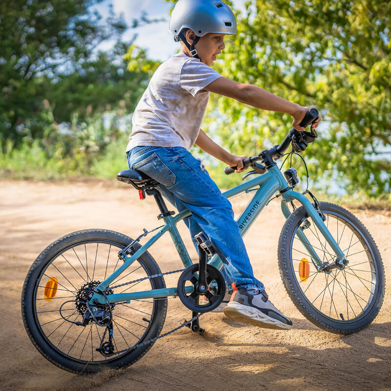Bicicletă polivalentă Riverside 900 20" verde copii 120-135 cm