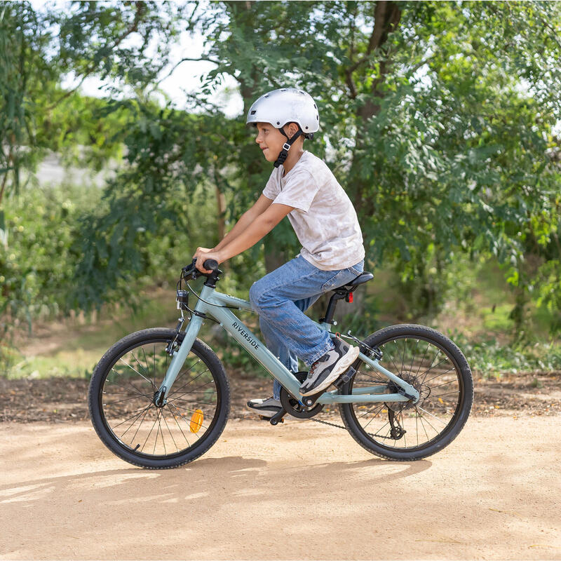 Bicicletă polivalentă Riverside 900 20" verde copii 120-135 cm