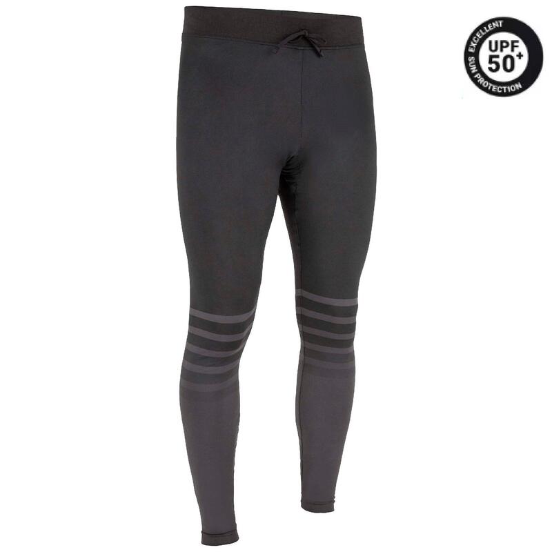 Legging anti UV surf 100 homme bleu ardoise Eco