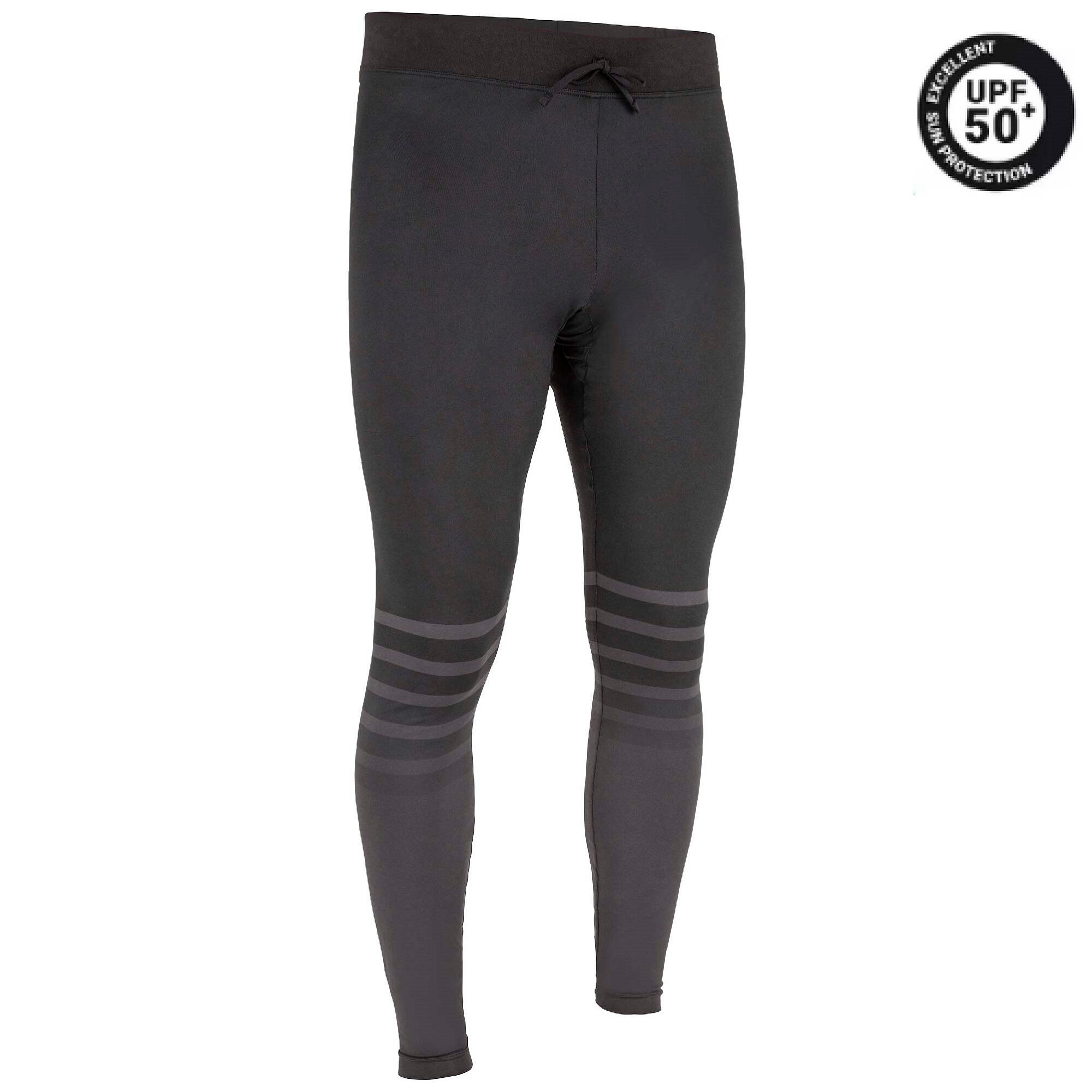 Legging da uomo blu ardesia 100 surf protezione UV