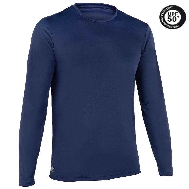 Men Surfing UV Rash Guard Long-sleeve Blue