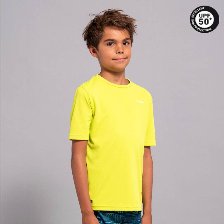 Kids Surfing short-sleeve  UV Top- Green