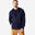 Sweat zippé à capuche Fitness Homme - 500 Essentials Bleu foncé