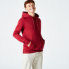 Men's Fitness Hooded Sweatshirt 500 Essentials - Burgundy