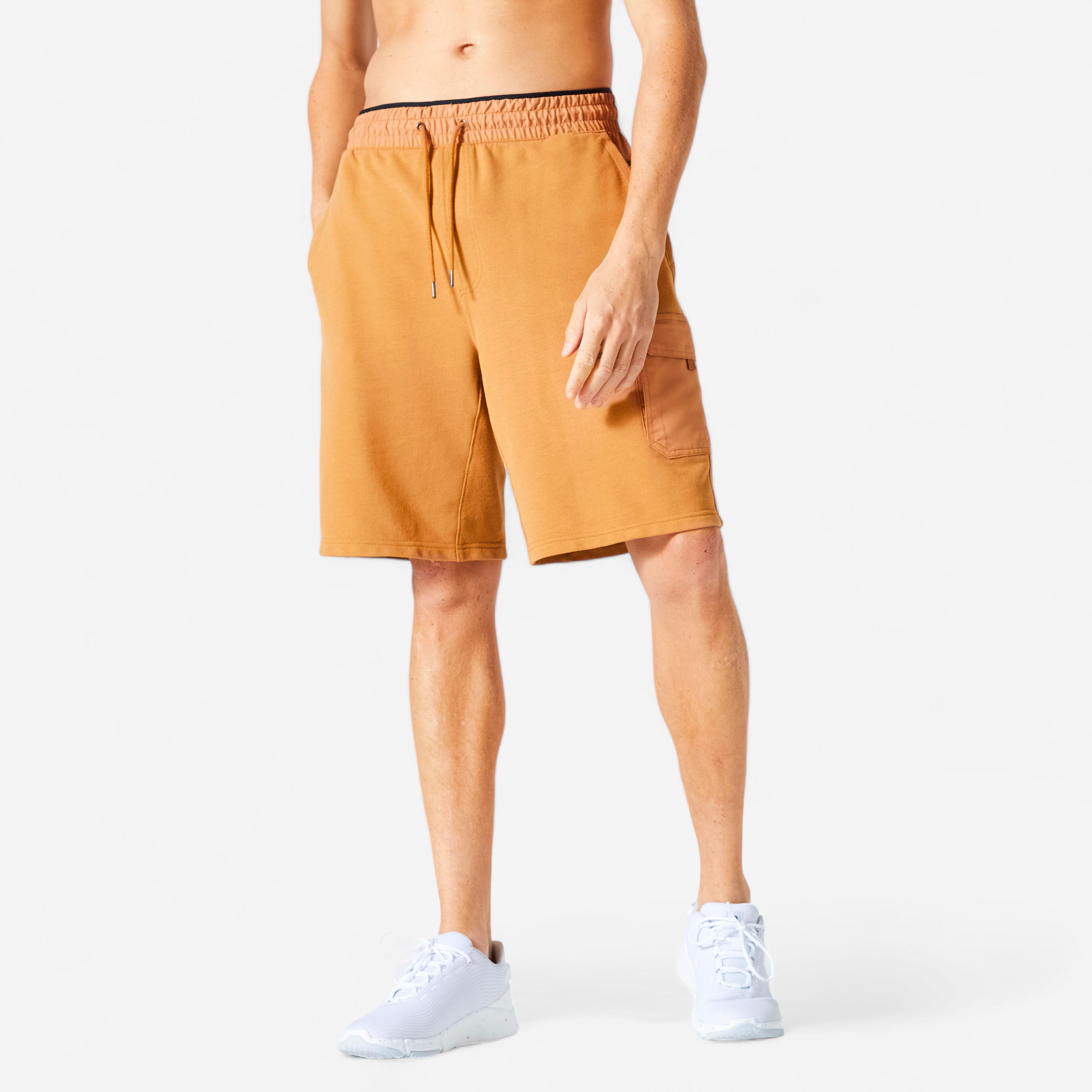 Pantalon scurt 520 Fitness Maro deschis Bărbați 520 imagine noua