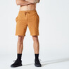 Men's Shorts For Gym Cotton Rich 500-Hazelnut Brown