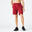 Short Fitness Homme - 500 Essentials rouge bordeaux