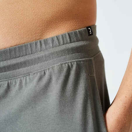 Men's Fitness Shorts 500 Essentials - Grey