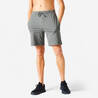 Men's Fitness Shorts 500 Essentials - Ash Khaki Green