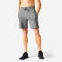 Men's Fitness Shorts 500 Essentials - Ash Khaki Green