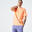 Camiseta Fitness 500 Essential Hombre Naranja