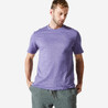Men's Fitness T-Shirt 500 Essentials - Neon Violet