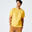 T-shirt de Fitness Homem 500 Essentials Amarelo Mostarda