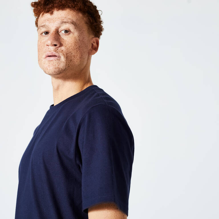 T-shirt de sport homme – 120 bleu - Bleu marine - Domyos - Décathlon