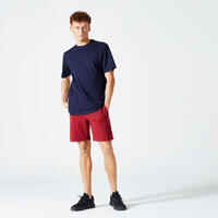 Men's Fitness T-Shirt 500 Essentials - Navy Blue