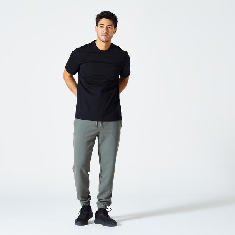 T-Shirt Fitness Homme - 500 Essentials noir