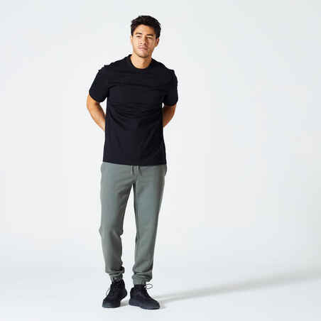Vyriški kūno rengybos marškinėliai „500 Essentials“, juodi