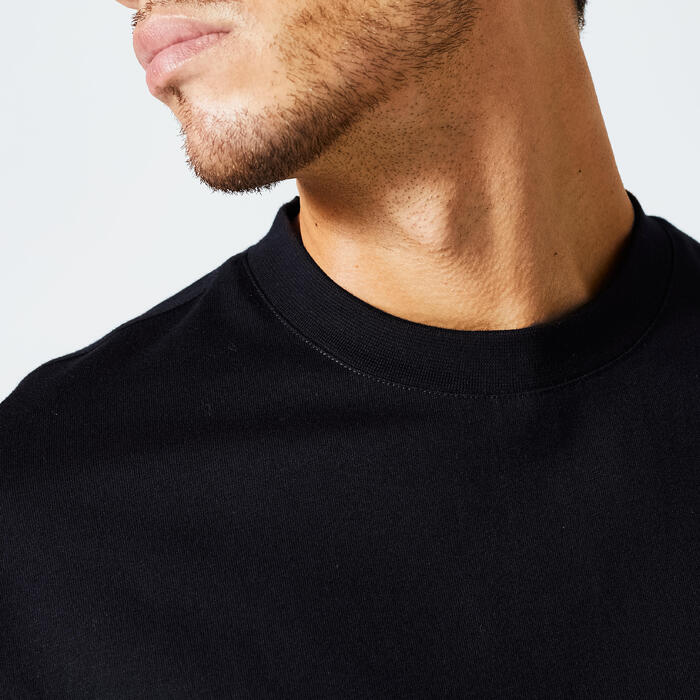 Men's LooseFit Fitness TShirt 520 Black