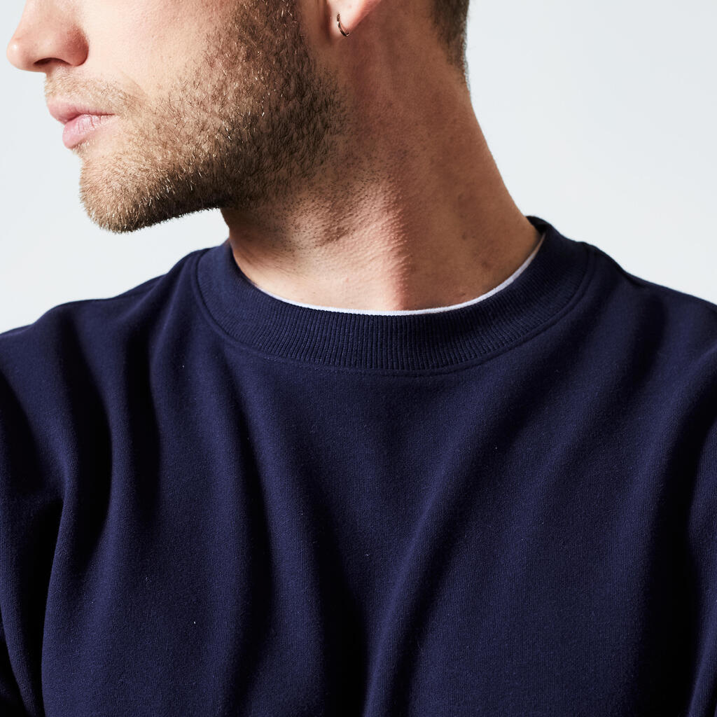 Sudadera de fitness gris para hombre 100