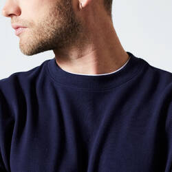 Men's Fitness Sweatshirt 100 - Dark Blue