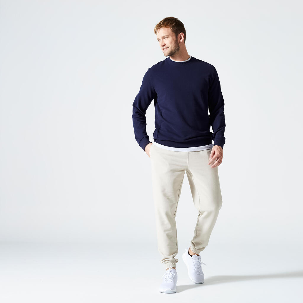 Sudadera de fitness gris para hombre 100