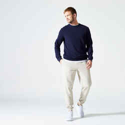 Men's Fitness Sweatshirt 100 - Dark Blue