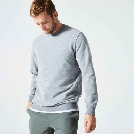 Sudadera de fitness gris para hombre 100 - Decathlon