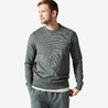 Men Sweater 500 For Gym-Khaki Green