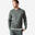 Fitness sweater heren 500 Essentials crewneck kakigroen