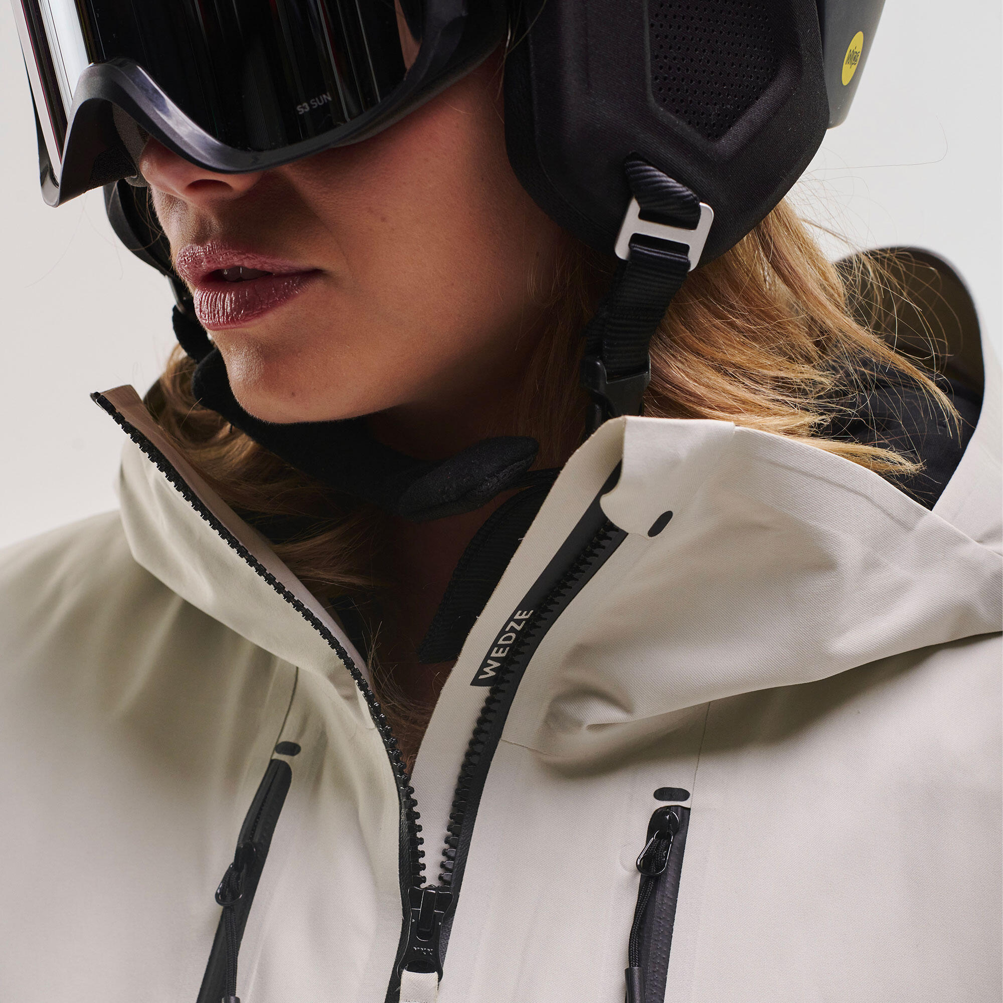Veste de ski femme - Jour d'éclipse - Beige 5/10