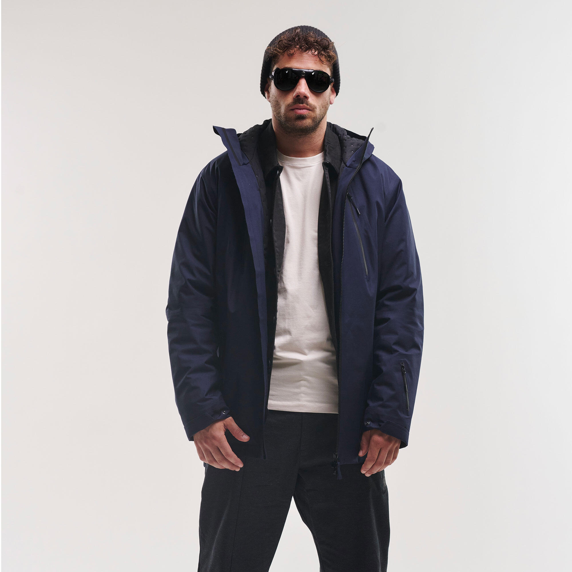 WEDZE Men's Ski Jacket Eclipse Day - Blue Black