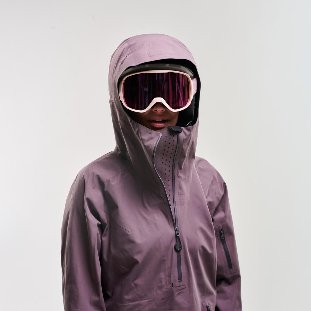 Women's Freeride Ski Jacket - Eclipse Day - Purple